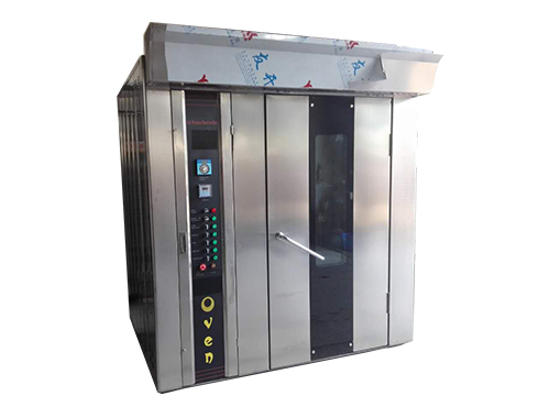 Gas heating rotary baking oven